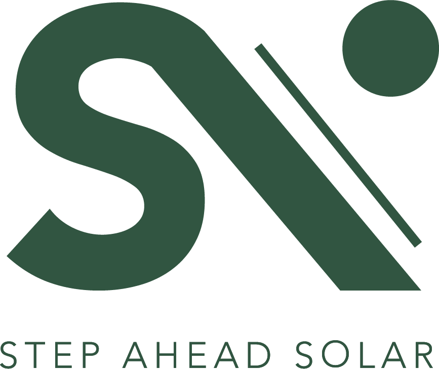 A black and green logo for solar energy.
